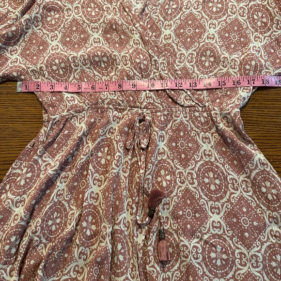 Lovestitch Pink and White Patterned Romper - Picture 6 of 11